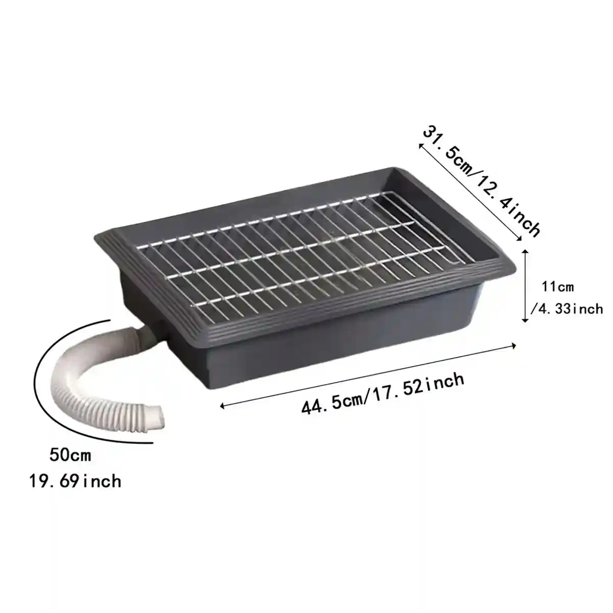 Indoor Flushing Dog Toilet Potty Training Tray Detachable for Small Medium Dogs - Image 3