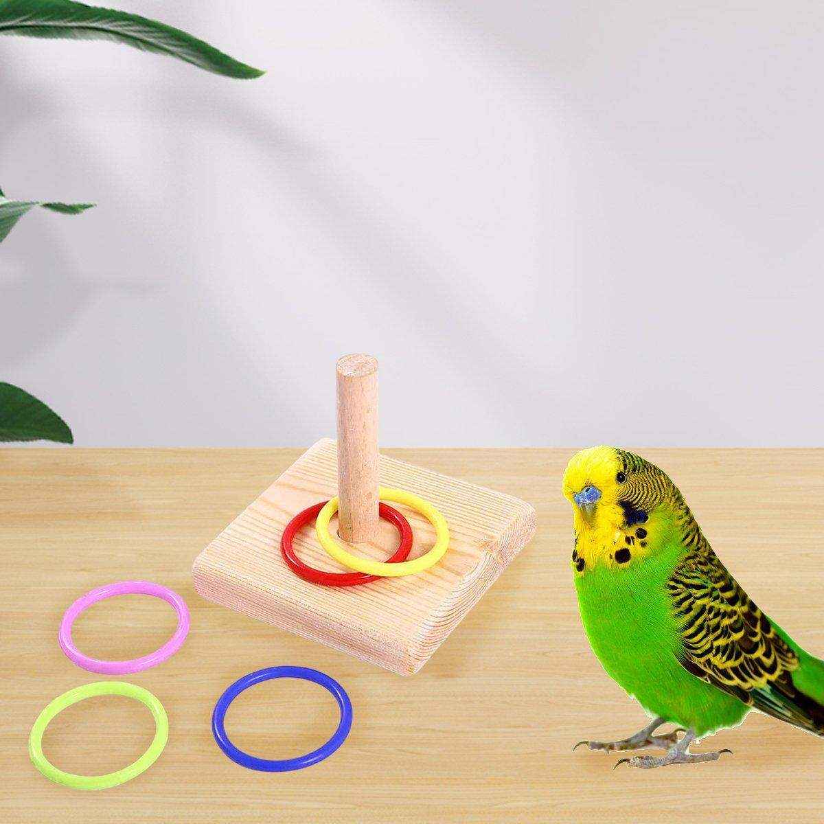 Parrot Chew Toys Interactive Bird Training Rings Set Pet Bird Intelligence Toys - Image 7