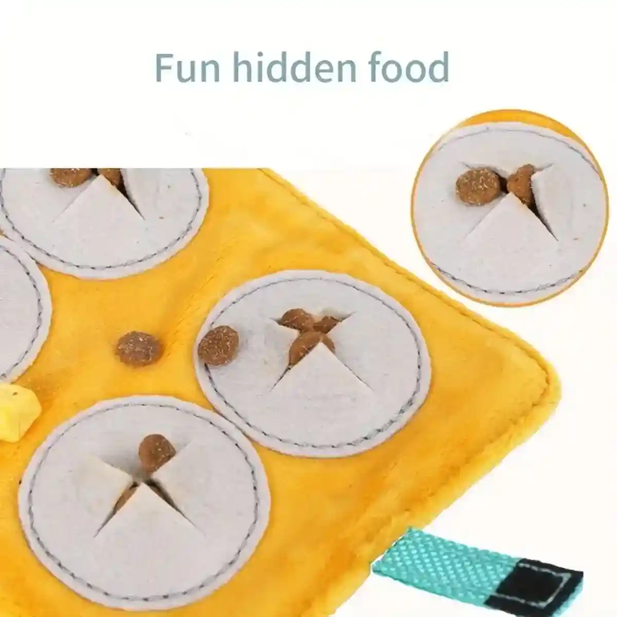 Interactive Canvas Dog Toy with Treat Pockets Crinkle Sound - Image 10
