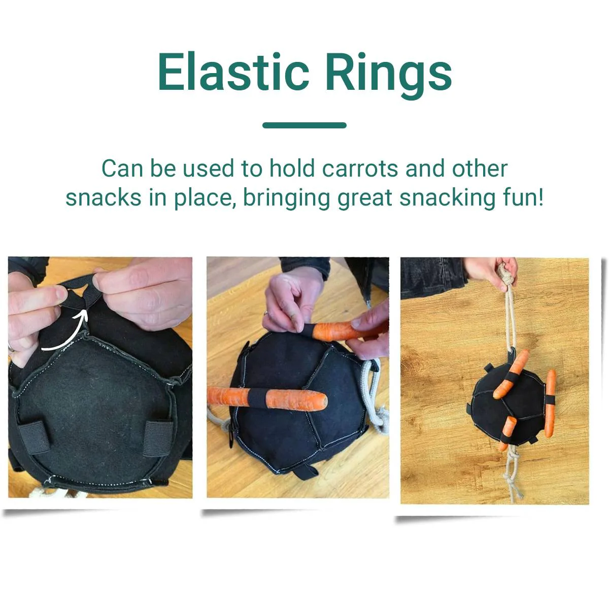 Interactive Carrot Training Feeding Grab Ball Black Interactive Toy Horse Supplies - Image 8