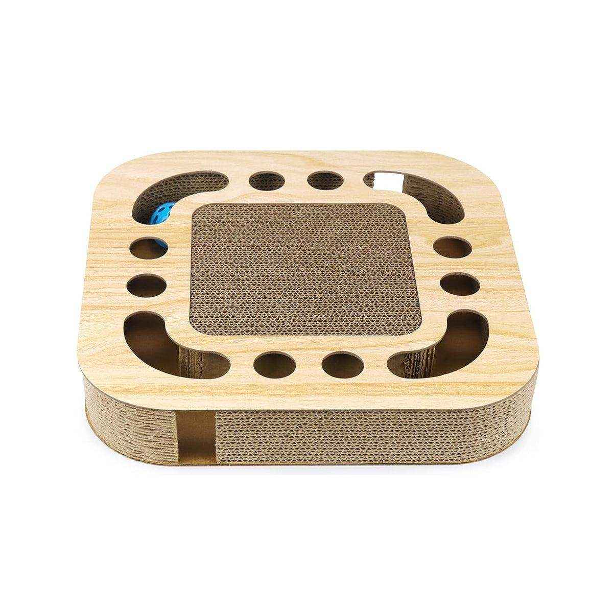Interactive Cat Scratching Toy Claw Pad & Turntable Ball Track - Image 15