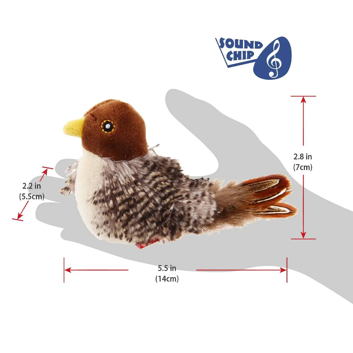 Interactive Cat Toy GiGwi Melody Chaser Robin Bird - Image 7