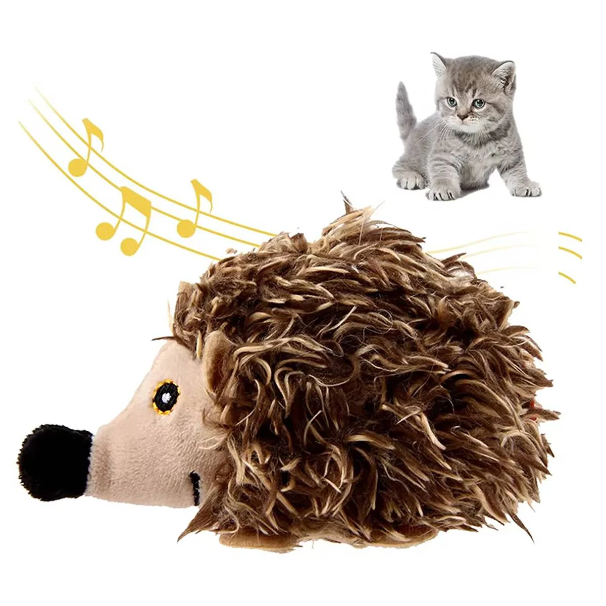 Interactive Cat Toy Hedgehog With Sound - Image 8