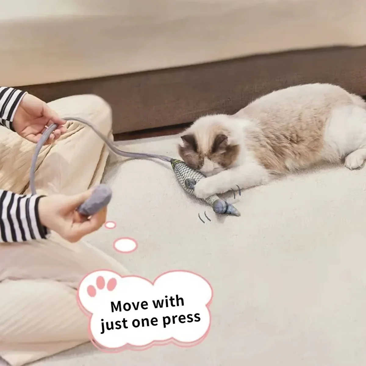 Interactive Cat Toy Wand With Catnip - Image 9