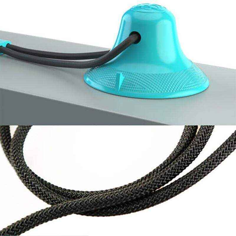 Interactive Floor Suction Cup Dog Chew Toy Dog Tug Toy Green/Blue - Image 12