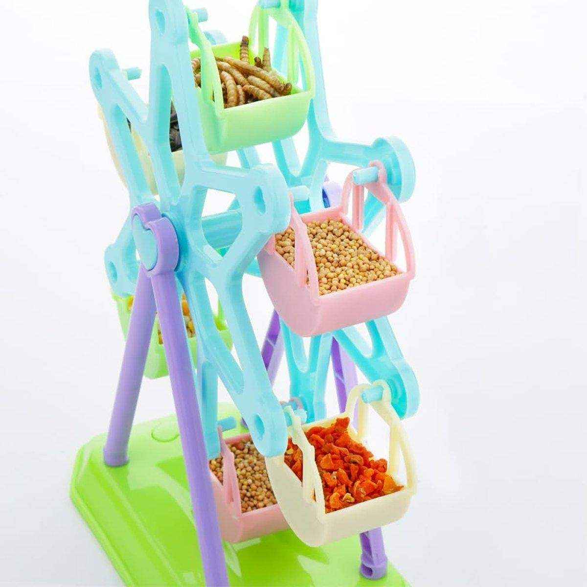 Interactive Ferris Wheel Snack Box Bird Toy Bird Feeder - Image 13