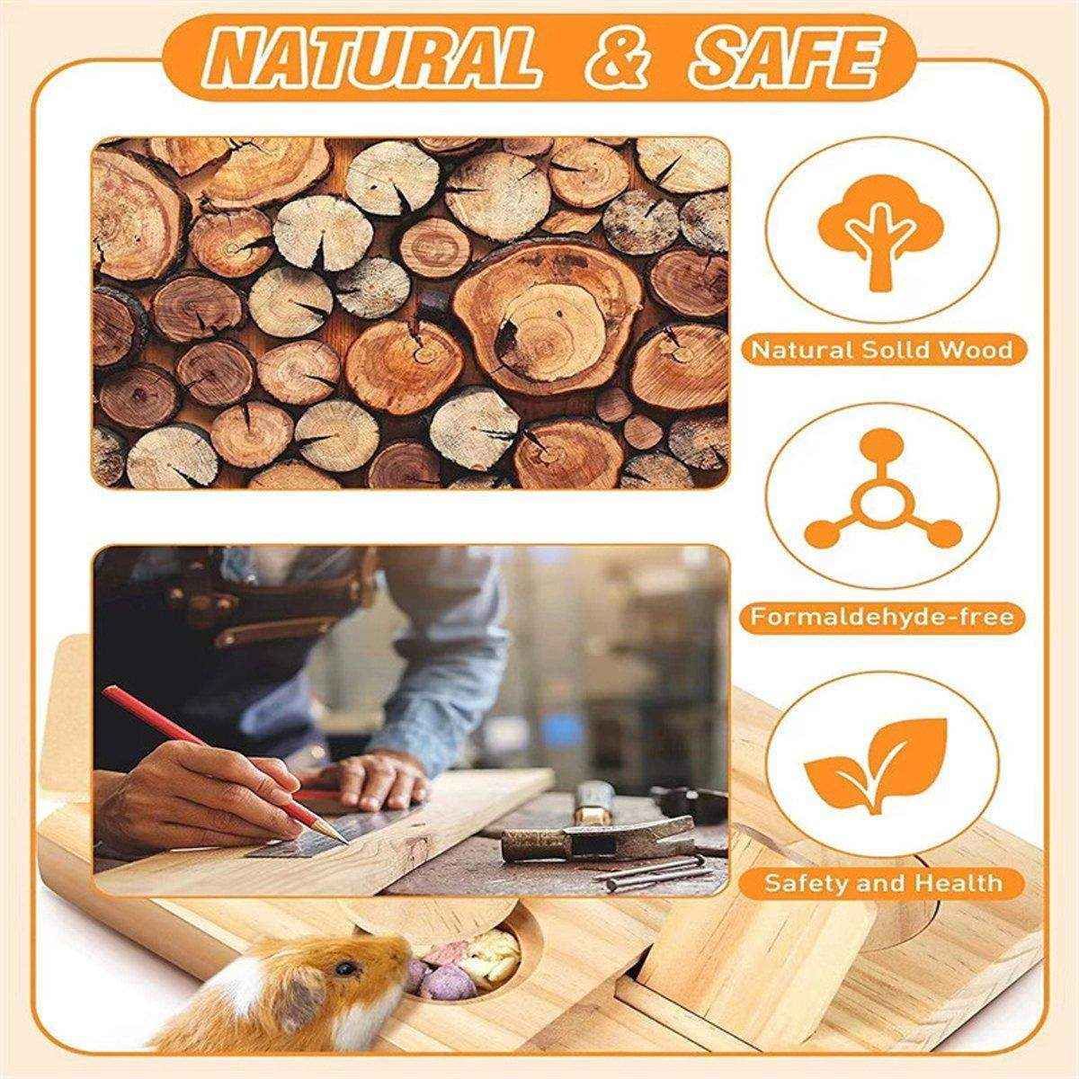 Hamster Feeder Snack Tray Pet Supplies Hidden Foraging Toy for Small Pets - Image 10