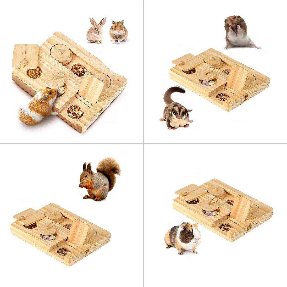 Hamster Feeder Snack Tray Pet Supplies Hidden Foraging Toy for Small Pets - Image 14
