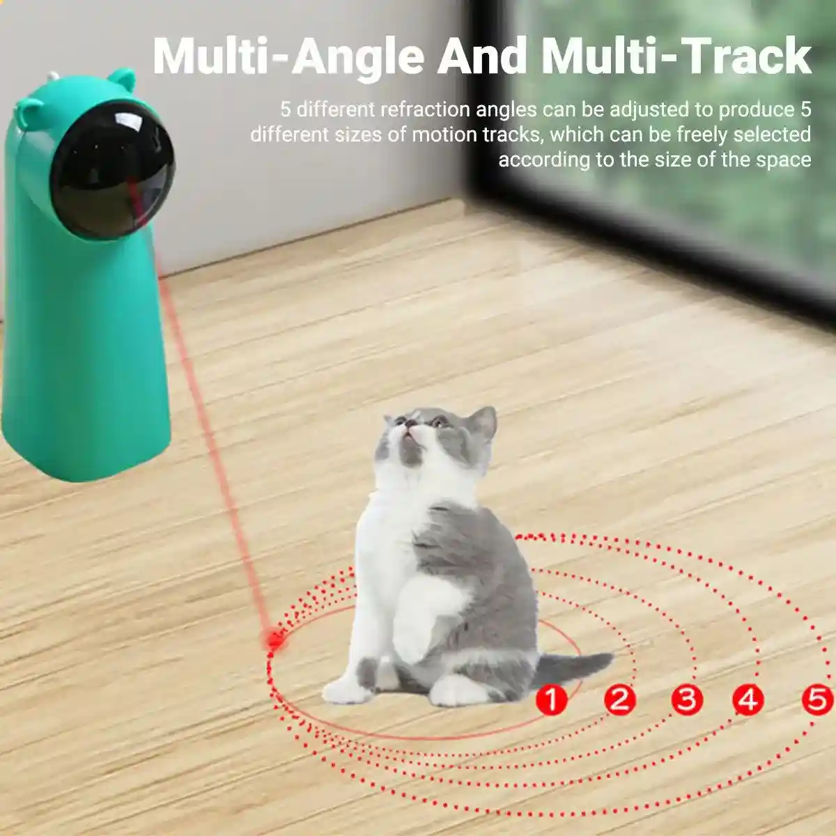 Interactive Laser Cat Toy Smart Automatic Cat Laser with Multiple Modes - Image 8