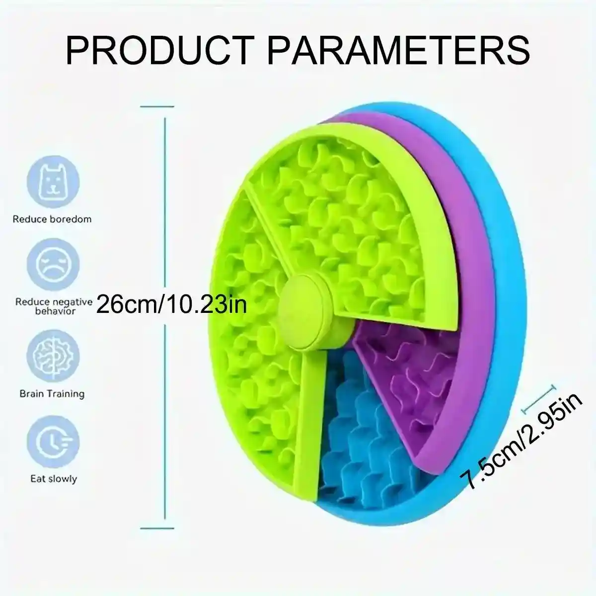 Interactive Slow Feeder Dog Bowl Rotating Design for Healthy Eating - Image 3