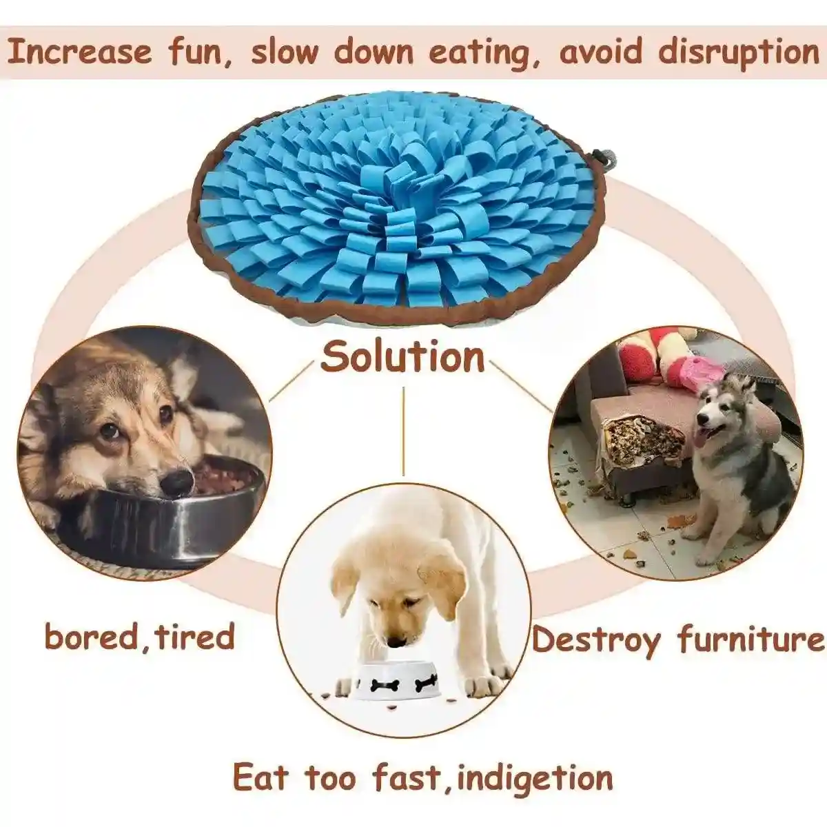 Interactive Snuffle Mat for Dogs Slow Feeding and Mental Stimulation - Image 6