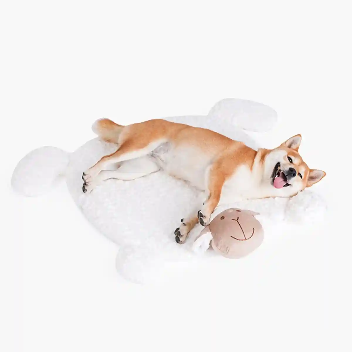 Lamb Pet Sleeping Mat Soft Fluffy Bed for Cats and Small Dogs - Image 12