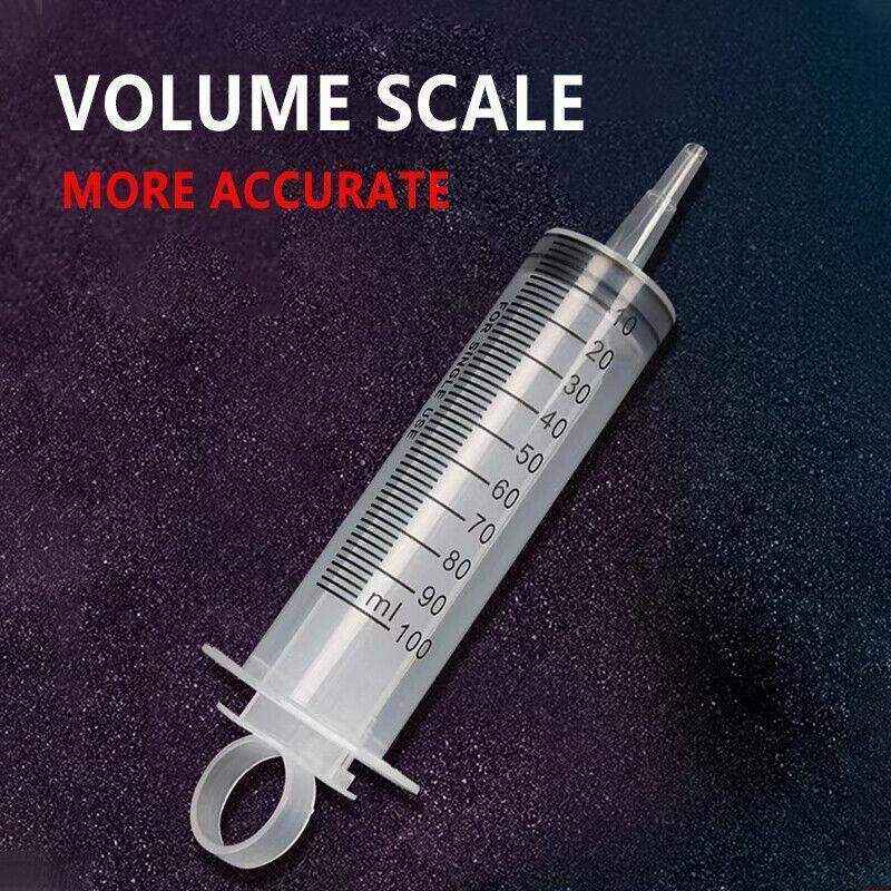 100-200ML Reusable Big Large Plastic Hydroponics Nutrient Measuring Syringe - Image 4