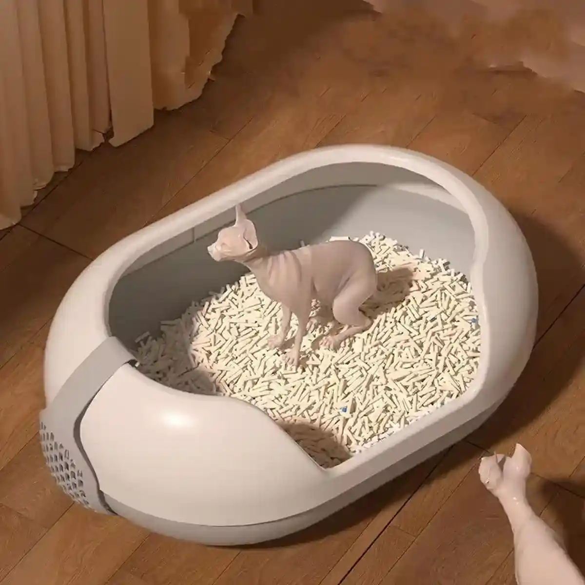 Large Cat Litter Box with Side Door Easy Access & Durable Design - Image 11