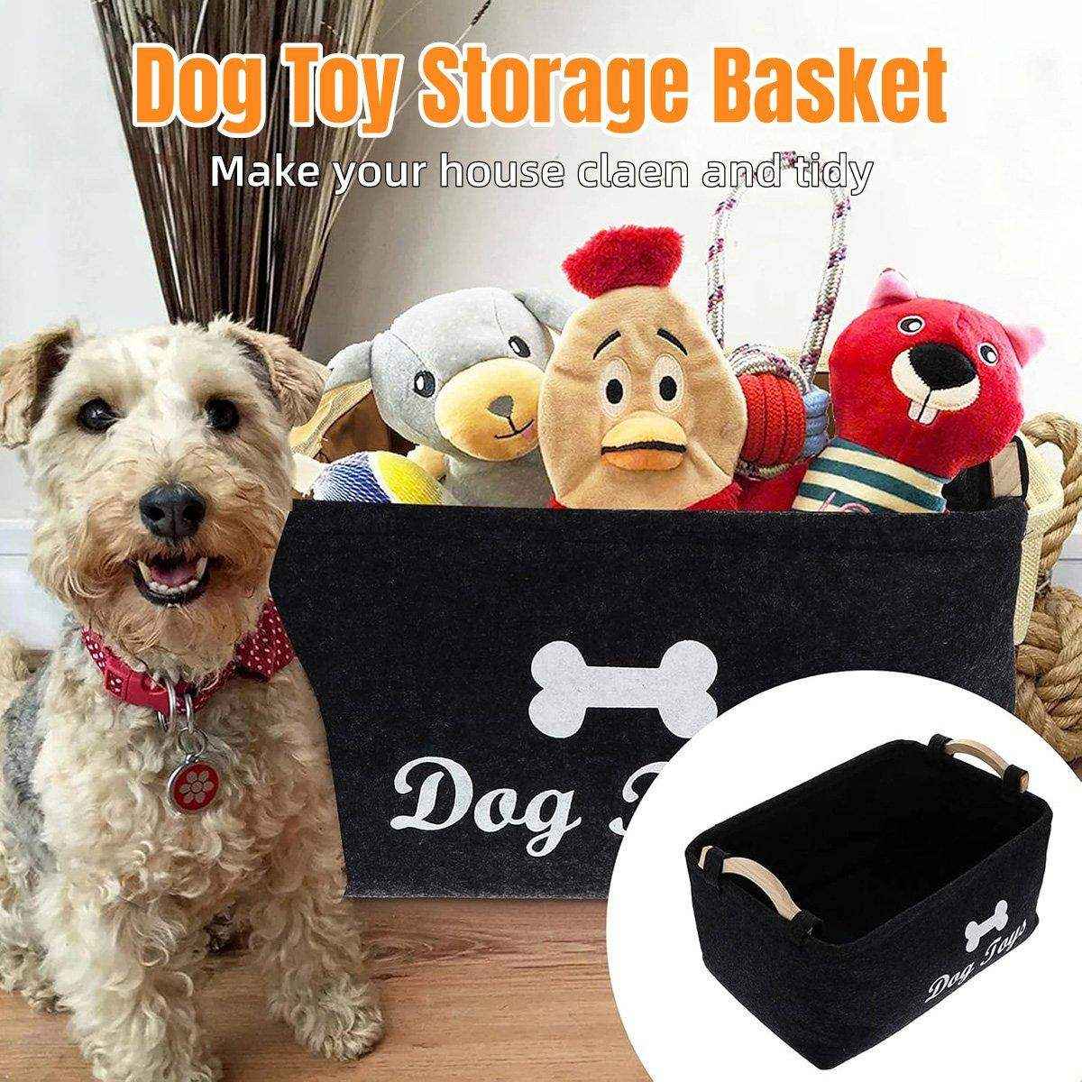 Large Felt Storage Basket for Dog Toys Dirty Clothes Sundries Home Organizer - Image 2