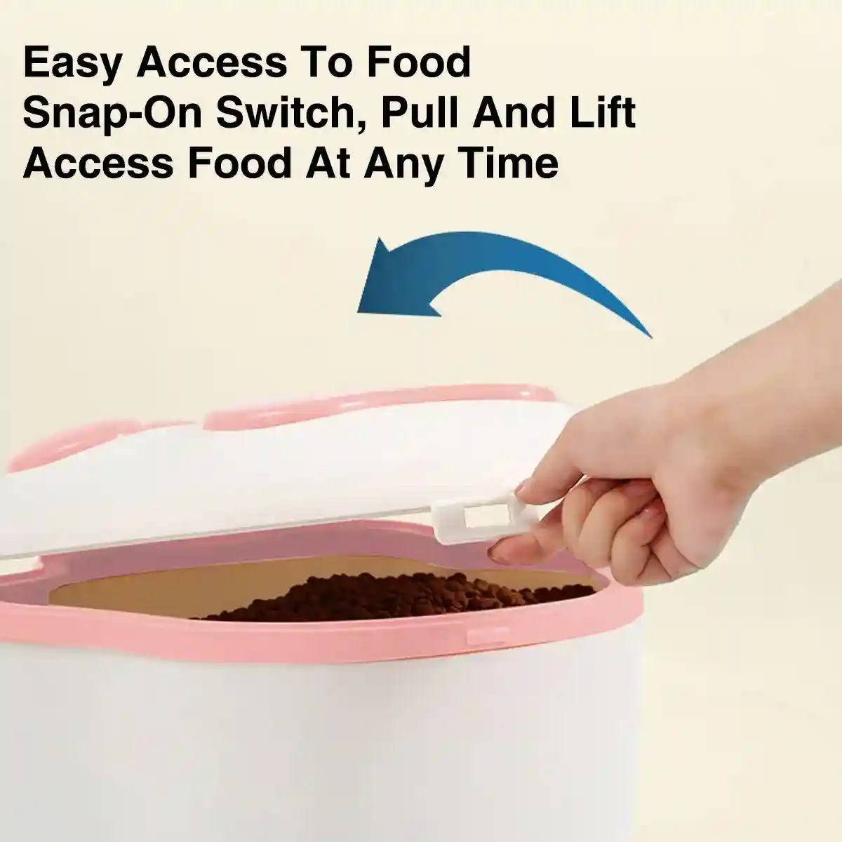 Large Pet Food Storage Bucket Airtight Design with 3kg Capacity - Image 4
