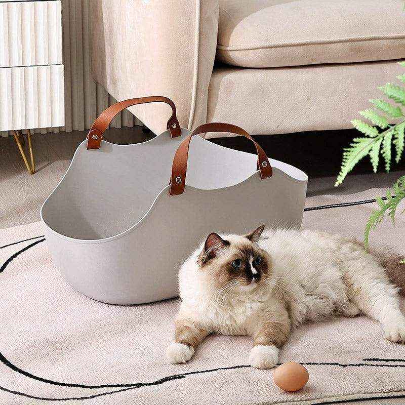 High-Sided Travel Solution with Portable Litter Box for Cats - Image 11