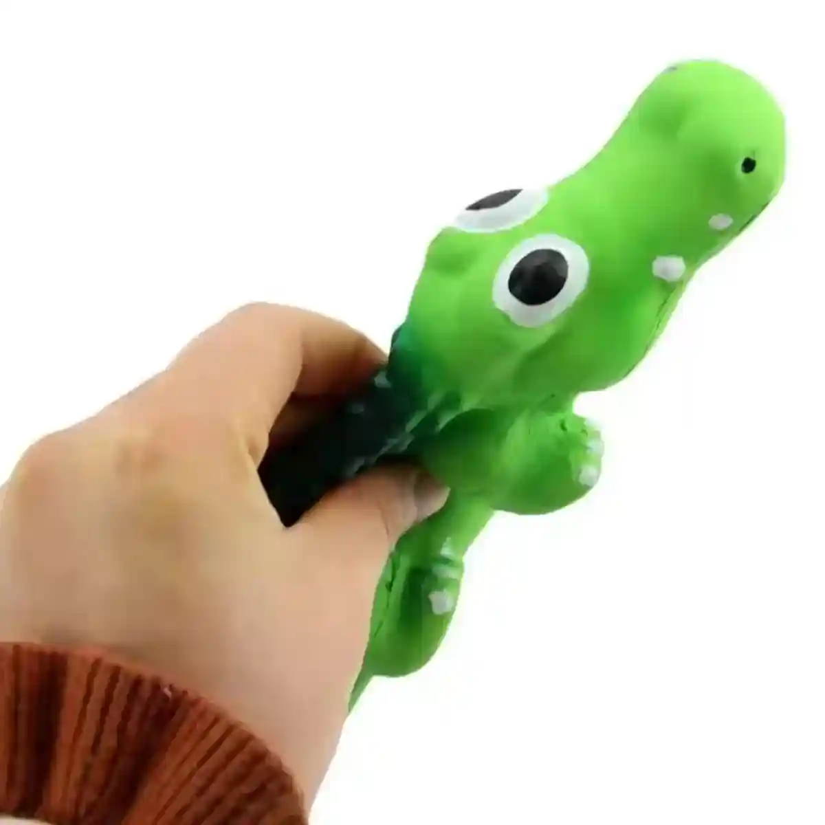 Latex Crocodile Dog Toy Interactive Squeaky Chew Toy for Dogs - Image 12