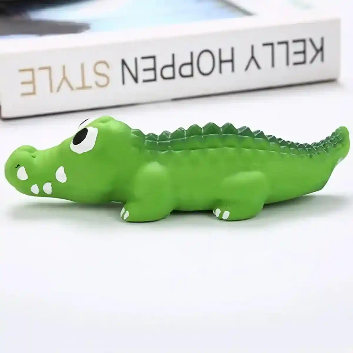 Latex Crocodile Dog Toy Interactive Squeaky Chew Toy for Dogs - Image 13