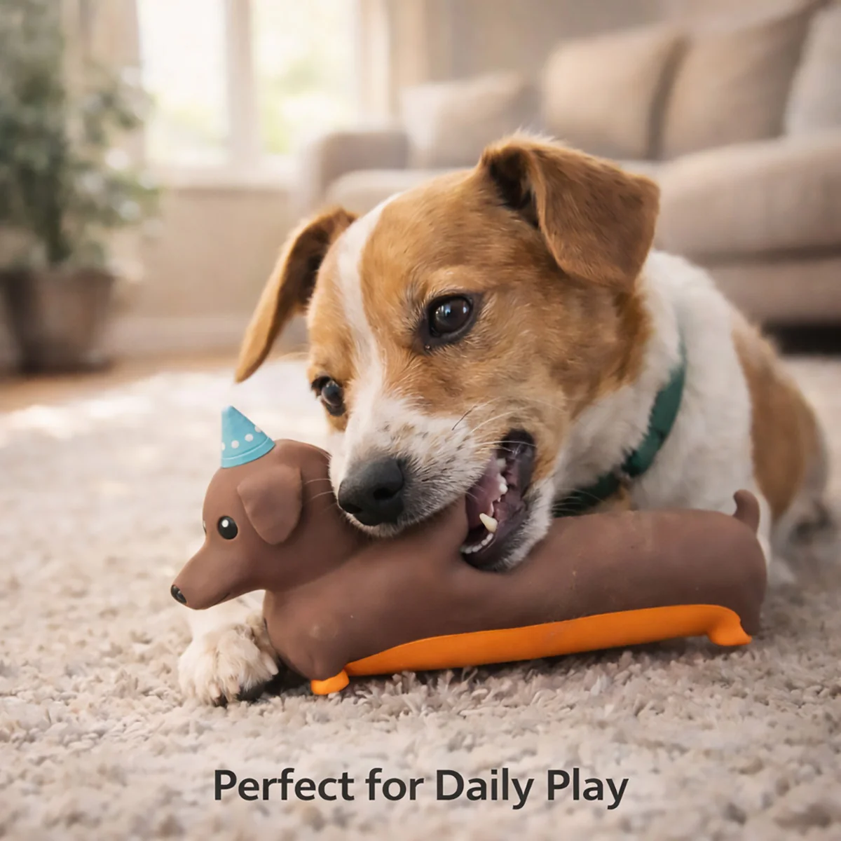 Latex Squeaky Dog Toy Dachshund Design - Image 7