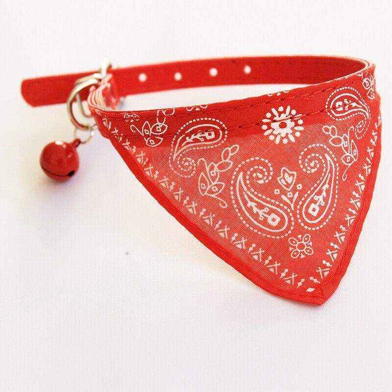 Adjustable Leather Collar with Stylish Dog Bandana Scarf - Image 10