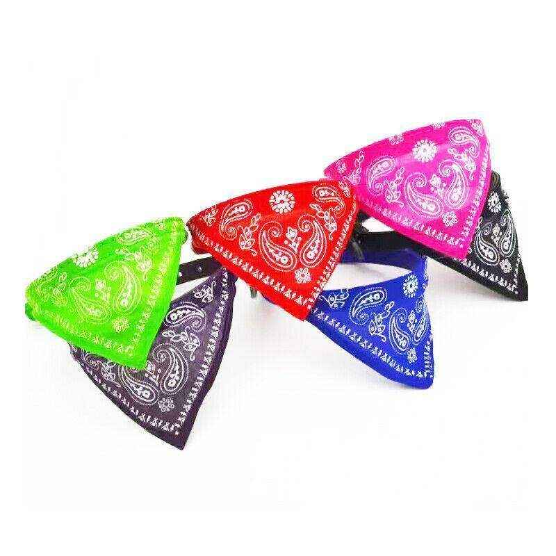 Adjustable Leather Collar with Stylish Dog Bandana Scarf - Image 12