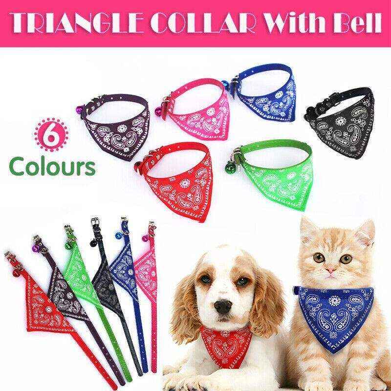 Adjustable Leather Collar with Stylish Dog Bandana Scarf - Image 3