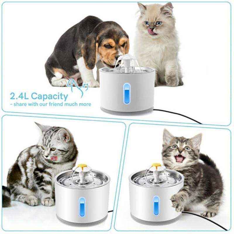 LED Pet Water Fountain 2.4L Water Fountain for Cats and Dogs - Image 7