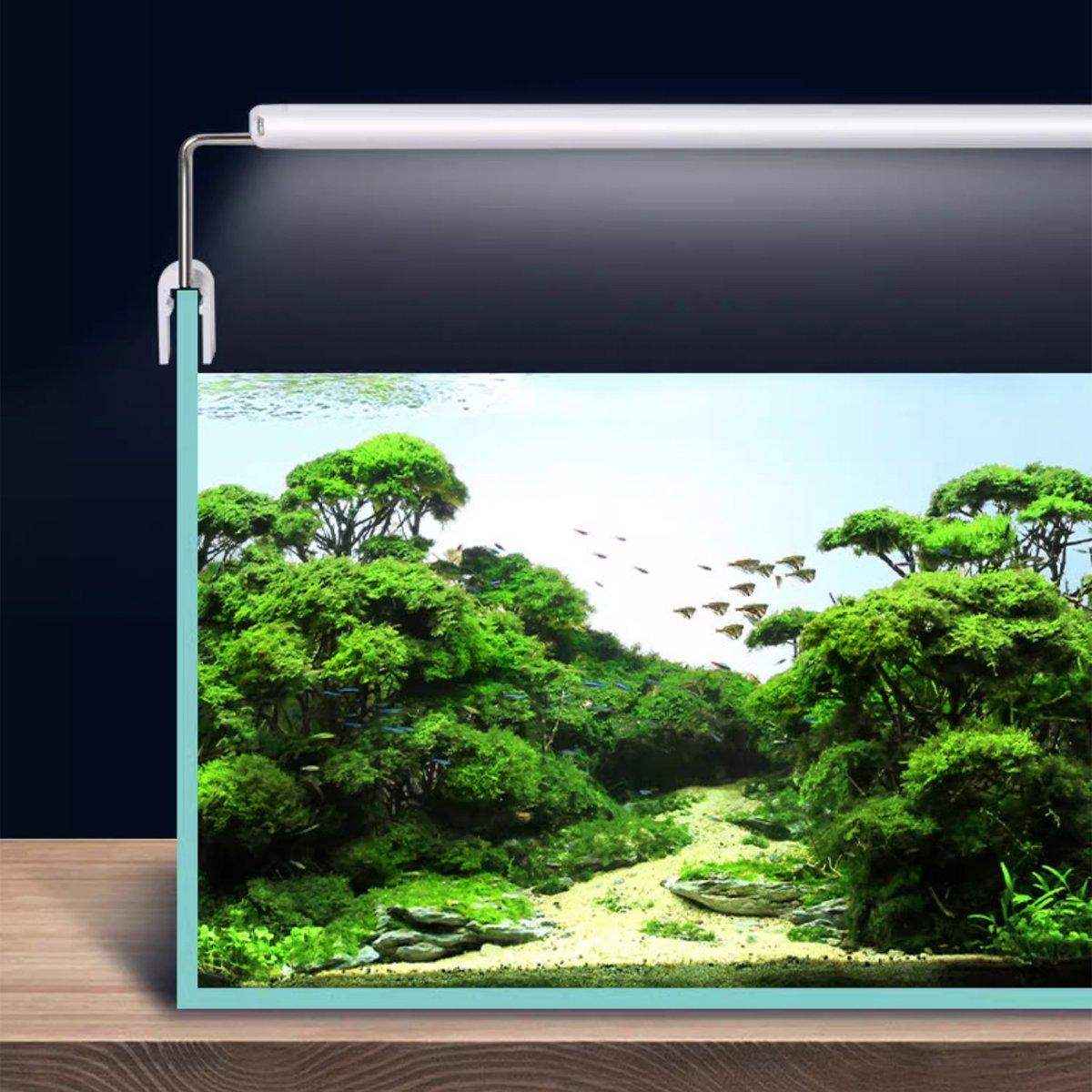 LED Colour Changing Aquarium Light Fish Tank Floor Water Grass Bracket Lamp Clip - Image 13