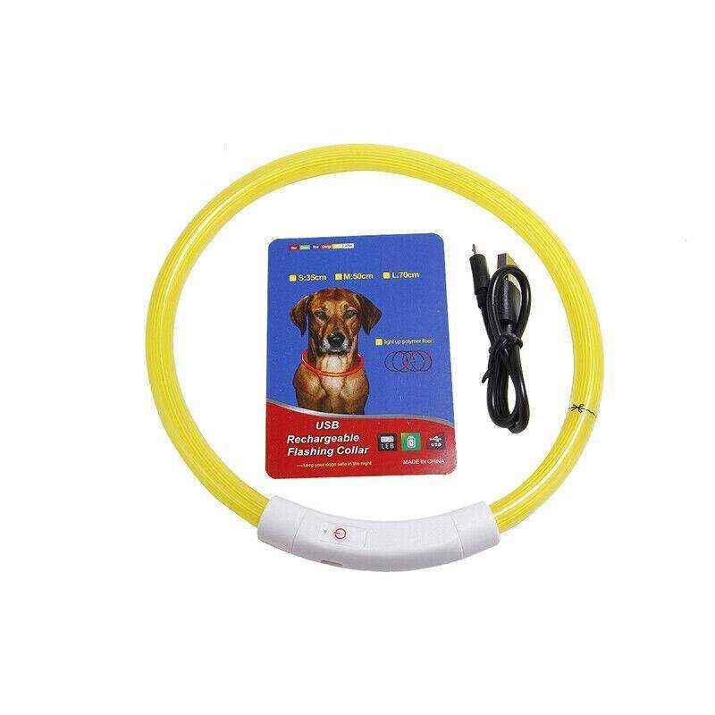 USB Rechargeable Light Up LED Dog Collar for Night Safety AU - Image 12