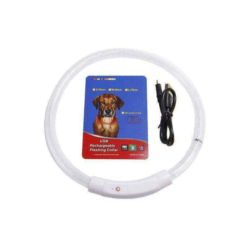 USB Rechargeable Light Up LED Dog Collar for Night Safety AU - Image 14