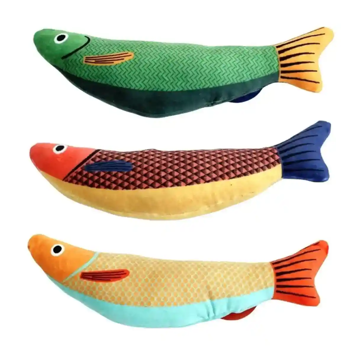 Linen Fish Plush with Natural Catnip Toy for Interactive Play - Image 3