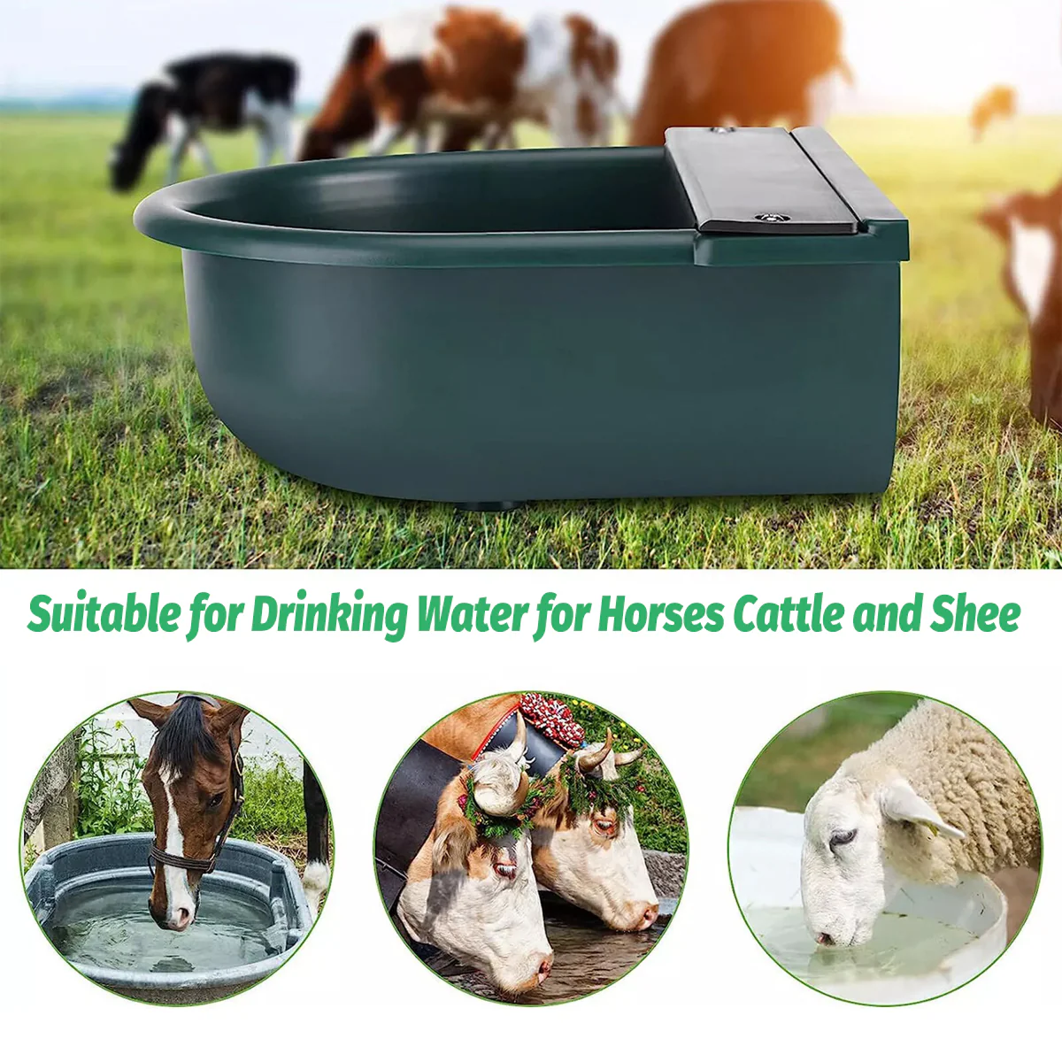 Livestock Water Bowl Cattle Waterer Sheep Horse Drinking Bowl Automatic Feeder - Image 9