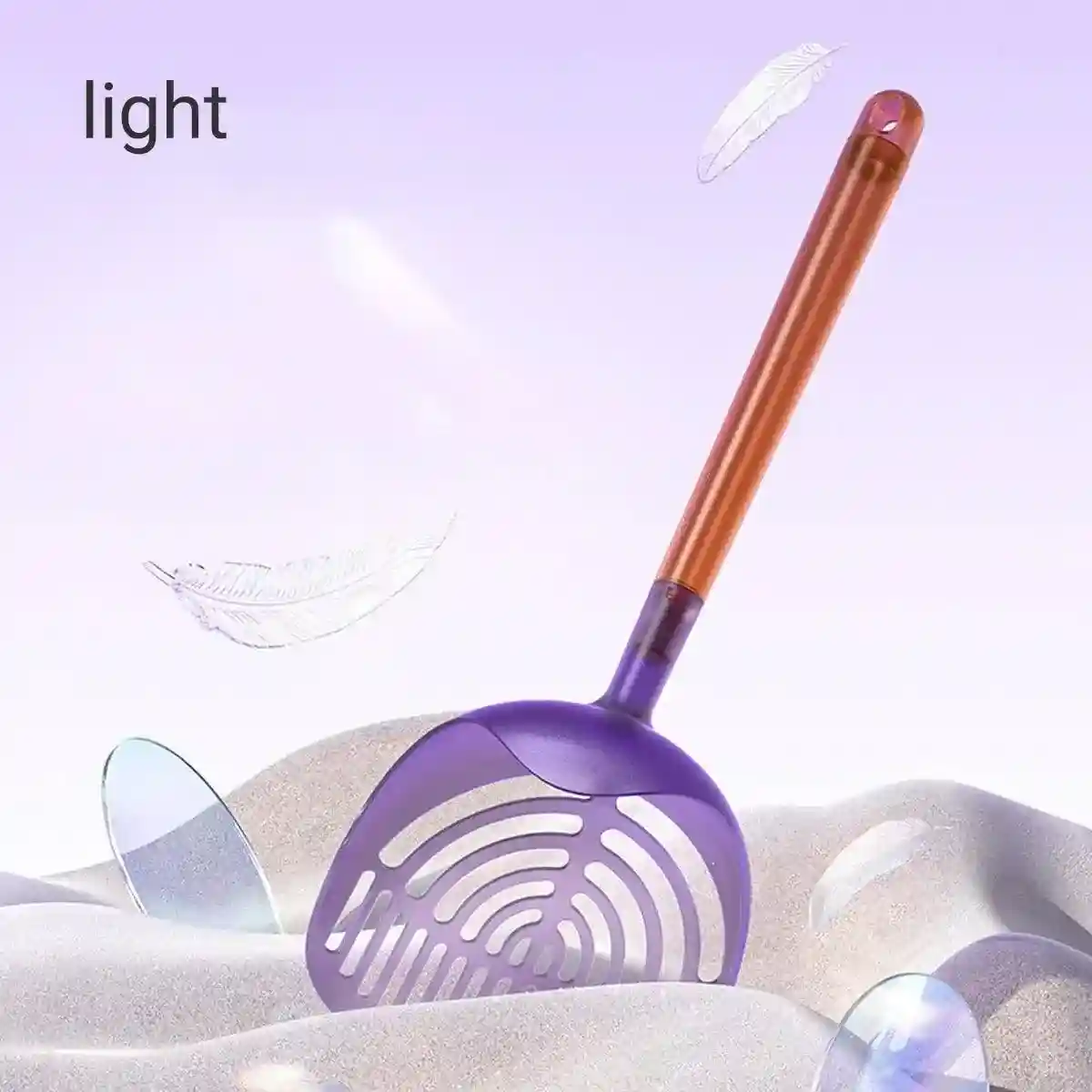 Long Handle Cat Litter Scoop with Angled Head & Filter Holes - Image 13