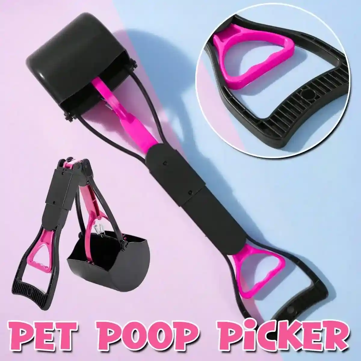 Long Handle Pet Toilet Picker Ergonomic Waste Scooper for Easy Cleanup - Image 2