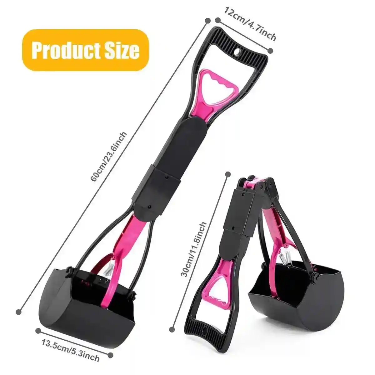 Long Handle Pet Toilet Picker Ergonomic Waste Scooper for Easy Cleanup - Image 4