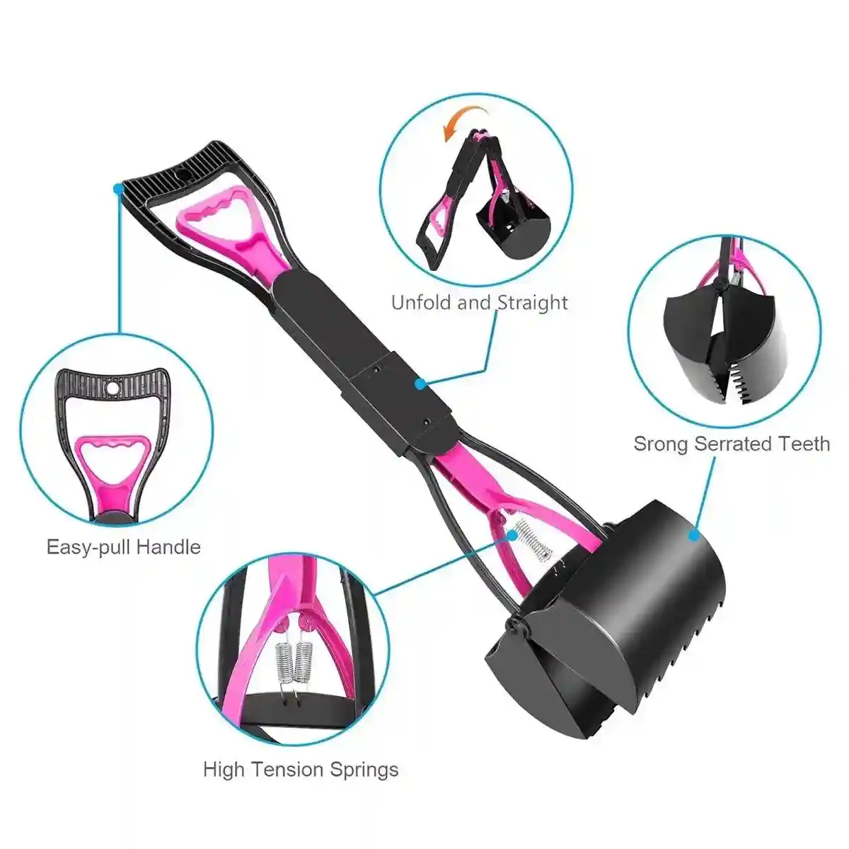 Long Handle Pet Toilet Picker Ergonomic Waste Scooper for Easy Cleanup - Image 9