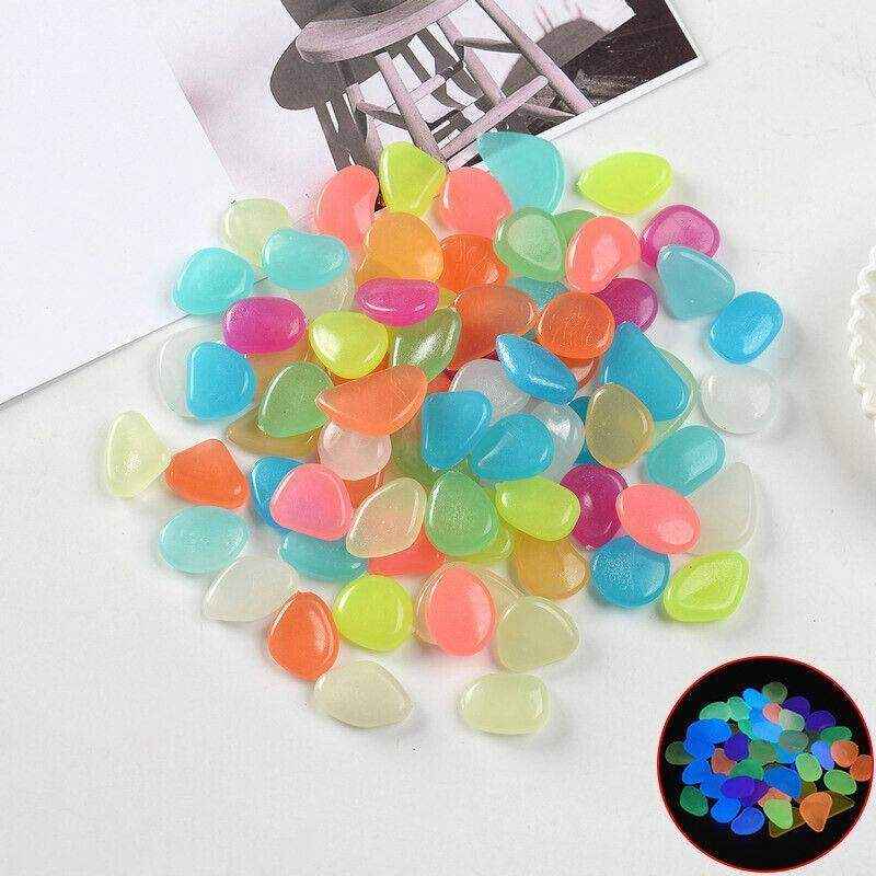 UP TO 500X Luminous Glow Aquarium Stones for Gardens and Decorations - Image 15