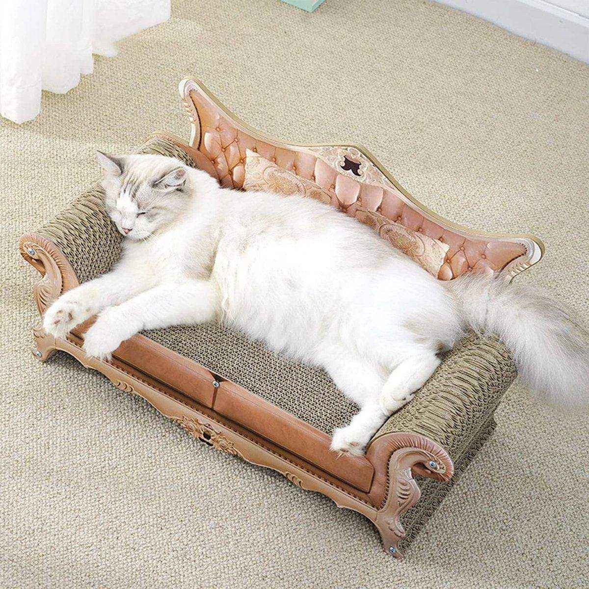 Luxury Cat Scratching Sofa Corrugated Cardboard Claw Sharpener & Cat Lounge - Image 10