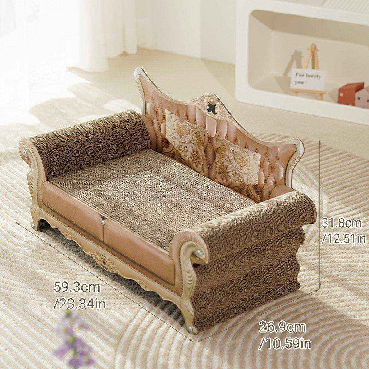 Luxury Cat Scratching Sofa Corrugated Cardboard Claw Sharpener & Cat Lounge - Image 12