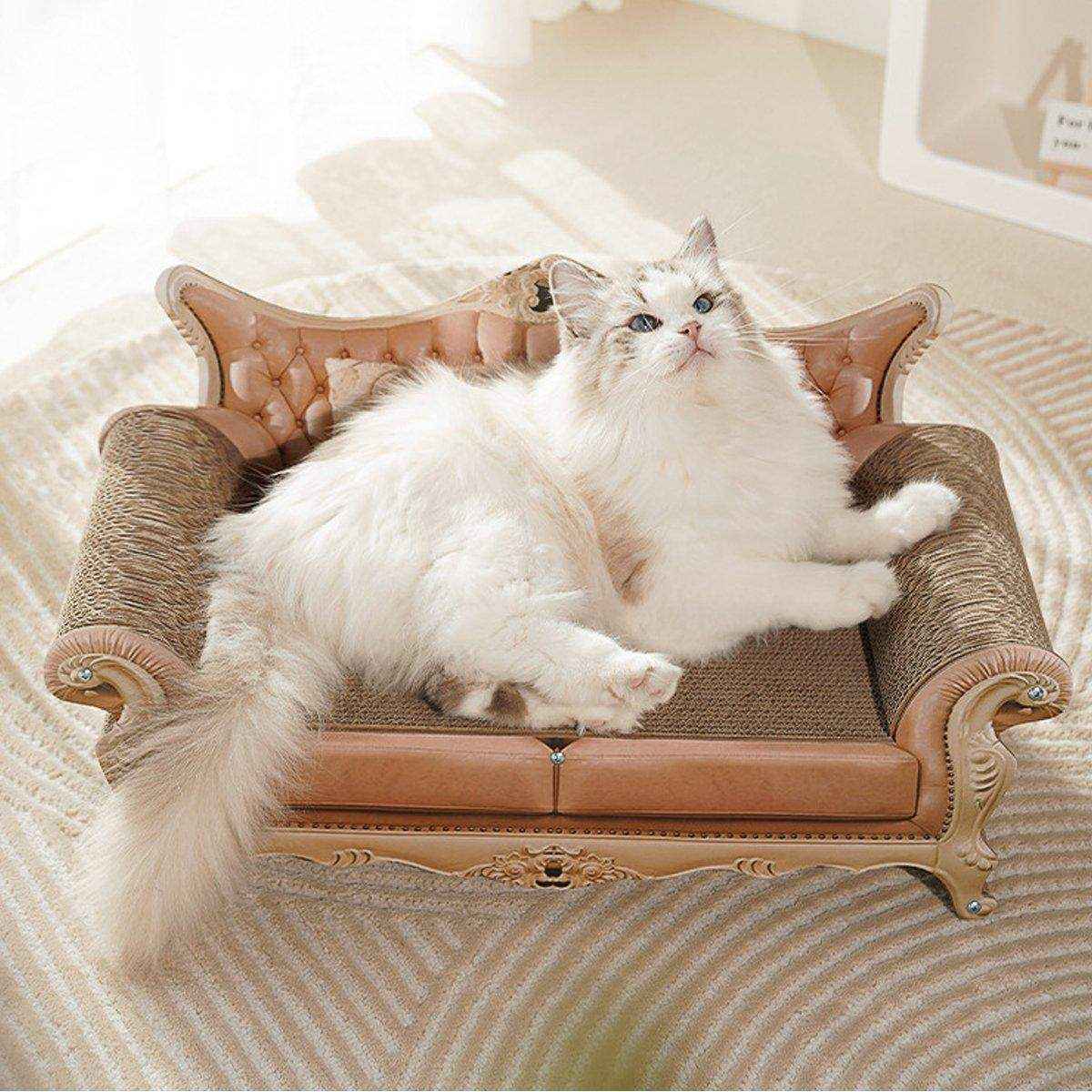 Luxury Cat Scratching Sofa Corrugated Cardboard Claw Sharpener & Cat Lounge - Image 8
