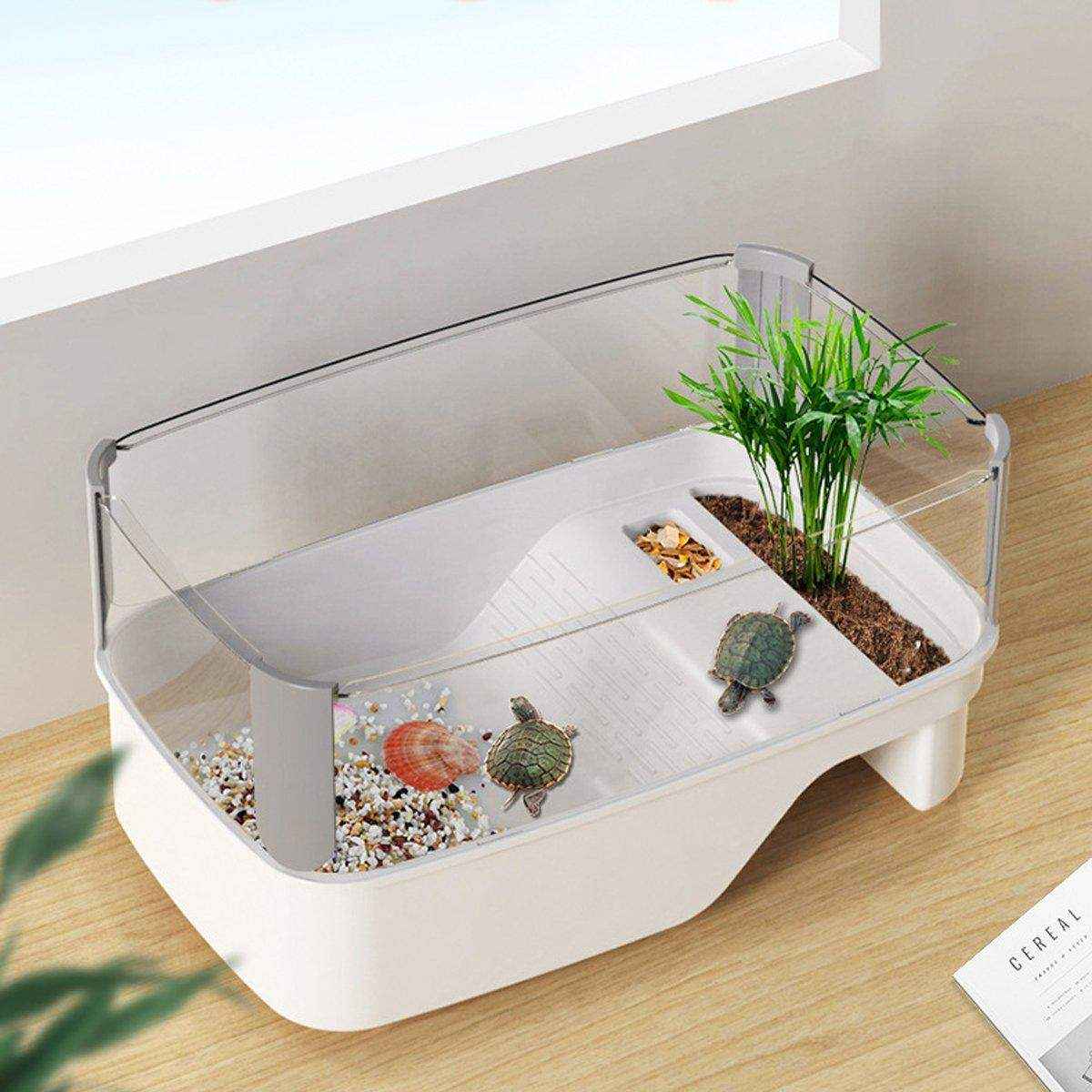 Luxury Turtle Tank - High-Walled Amphibious Habitat - Image 13