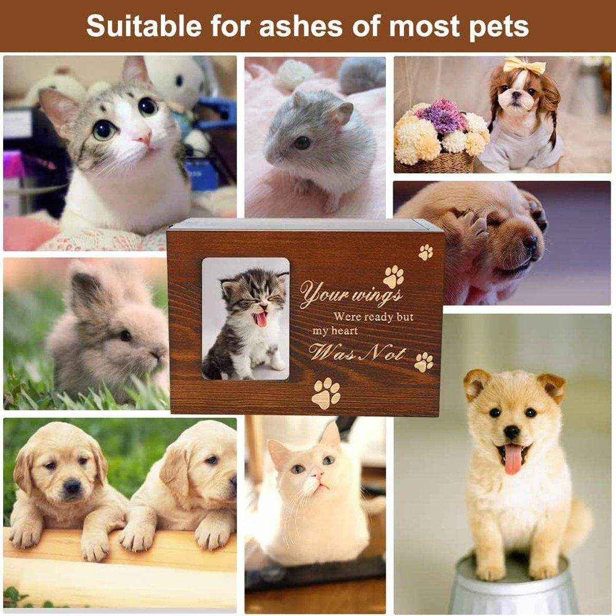 Memorial Pet Urns for Dogs Cats Ashes with Photo - Image 12