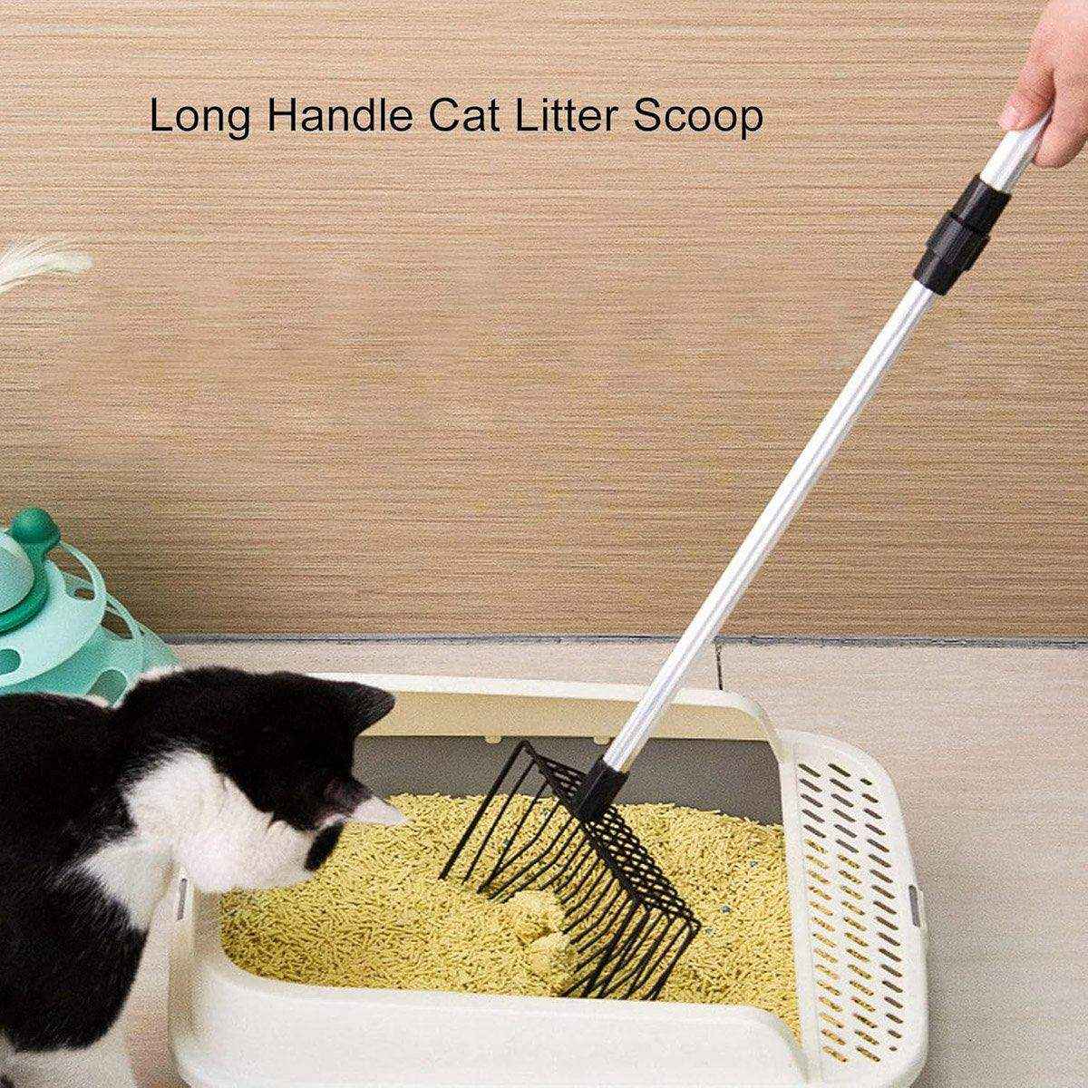 Metal Cat Litter Scoop with Long Handle - Image 9
