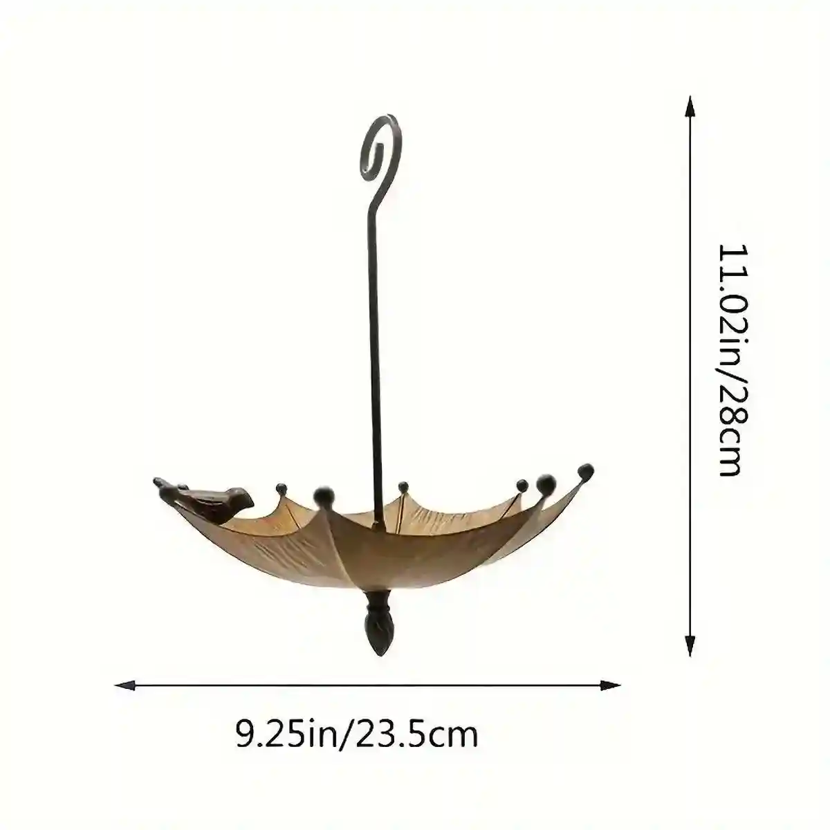 Metal Home Decoration Garden Umbrella Bird Bath Feeder Bird Trough Bird Feeders - Image 4