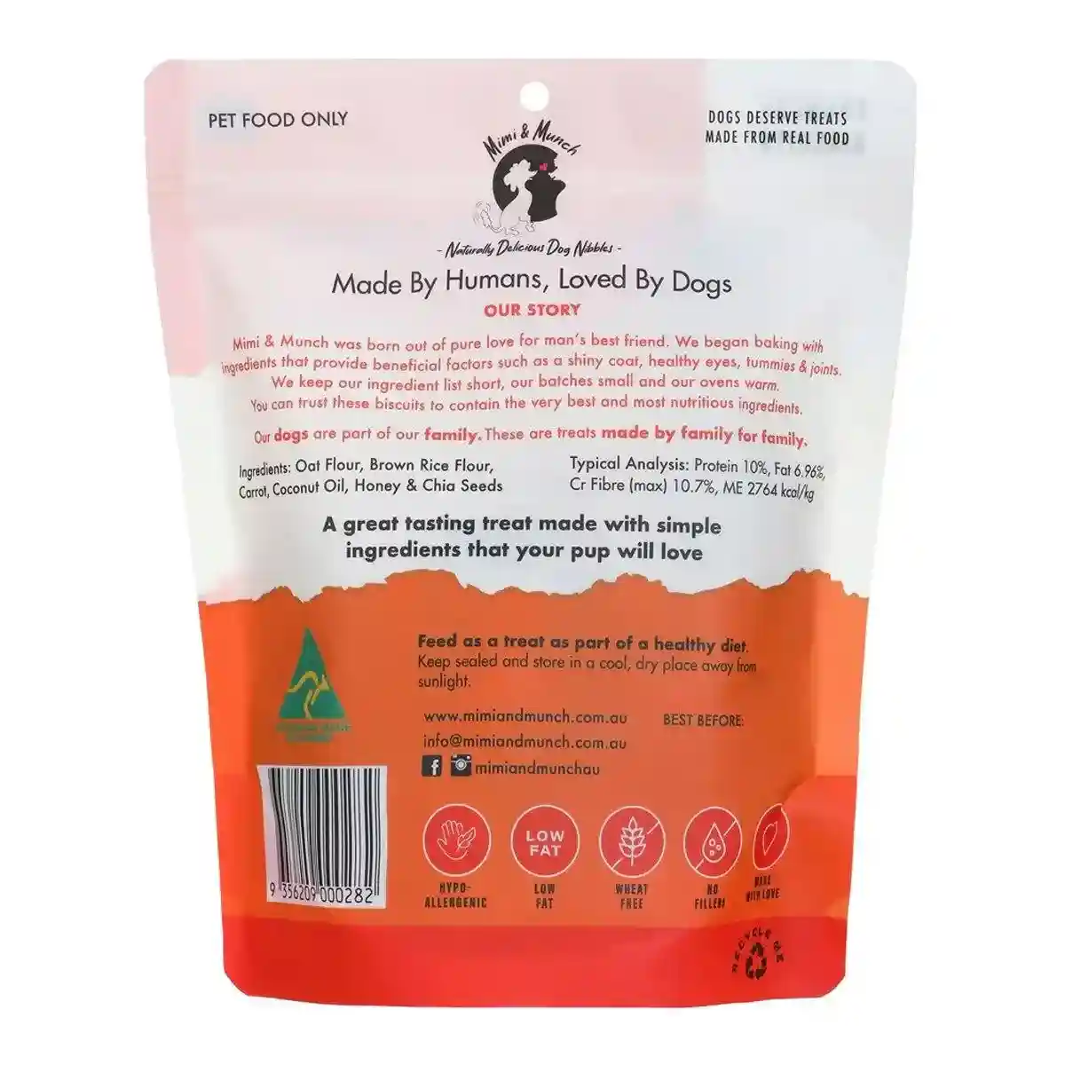 Mimi & Munch Carrot Cupcake Dog Treats 180g - Image 2