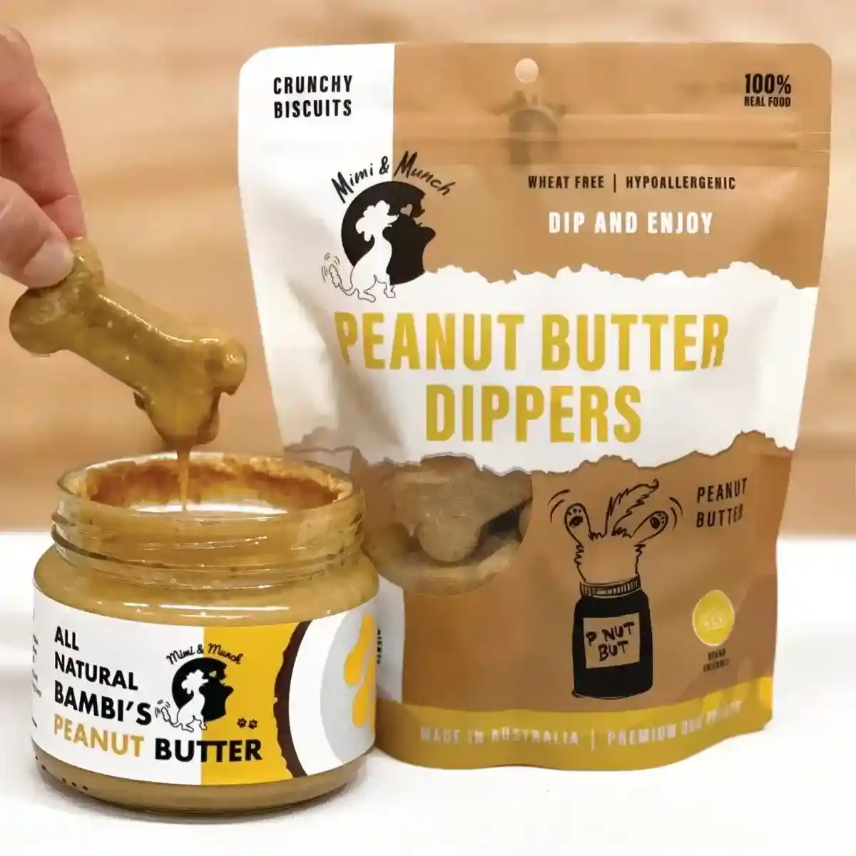 Mimi & Munch Peanut Butter Dog Biscuits 180g - Image 3
