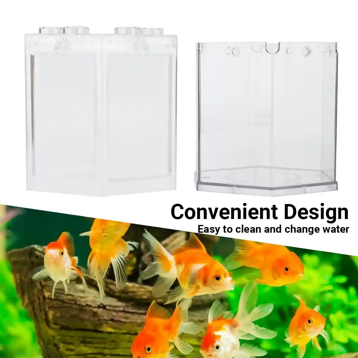 Mini Fish Tank Clear Desktop Aquarium for Betta & Small Fish - Image 6