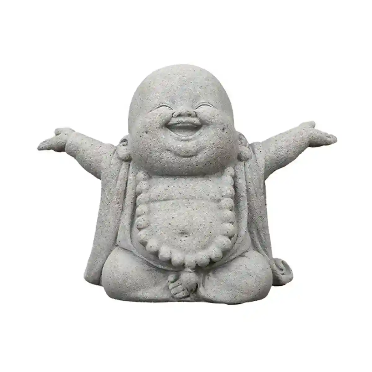 Mini Cement Buddha Figurine for Spiritual Aquarium Decoration - Image 2