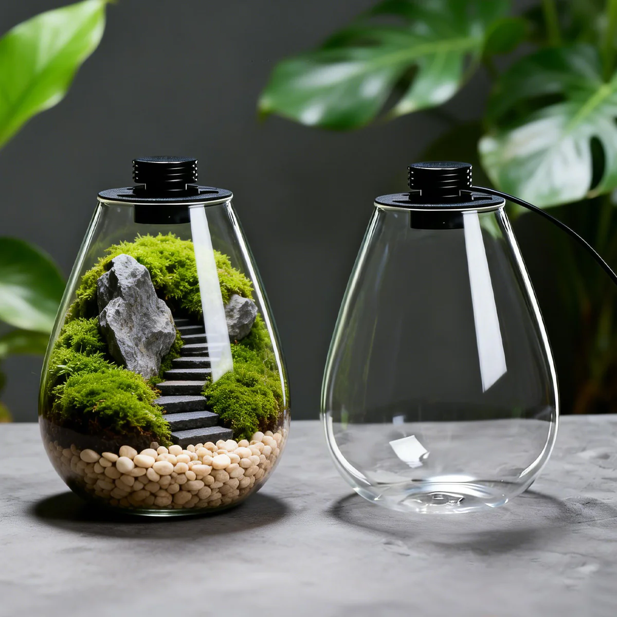 Miniature Landscape Glass Bottle With USB Light - Image 11